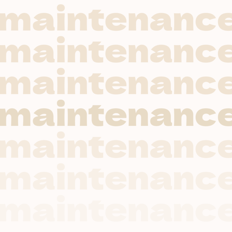 Maintenance site web